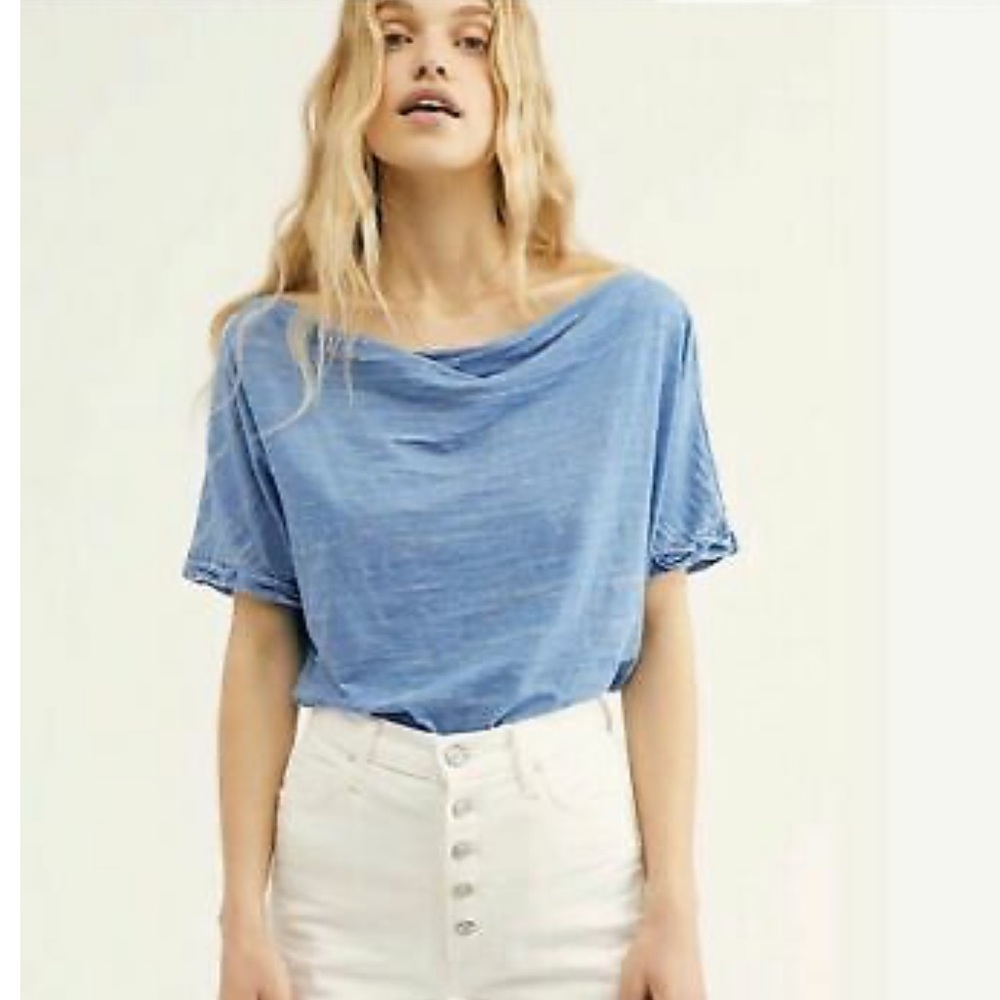 We the free blue dusk top size xs NWT